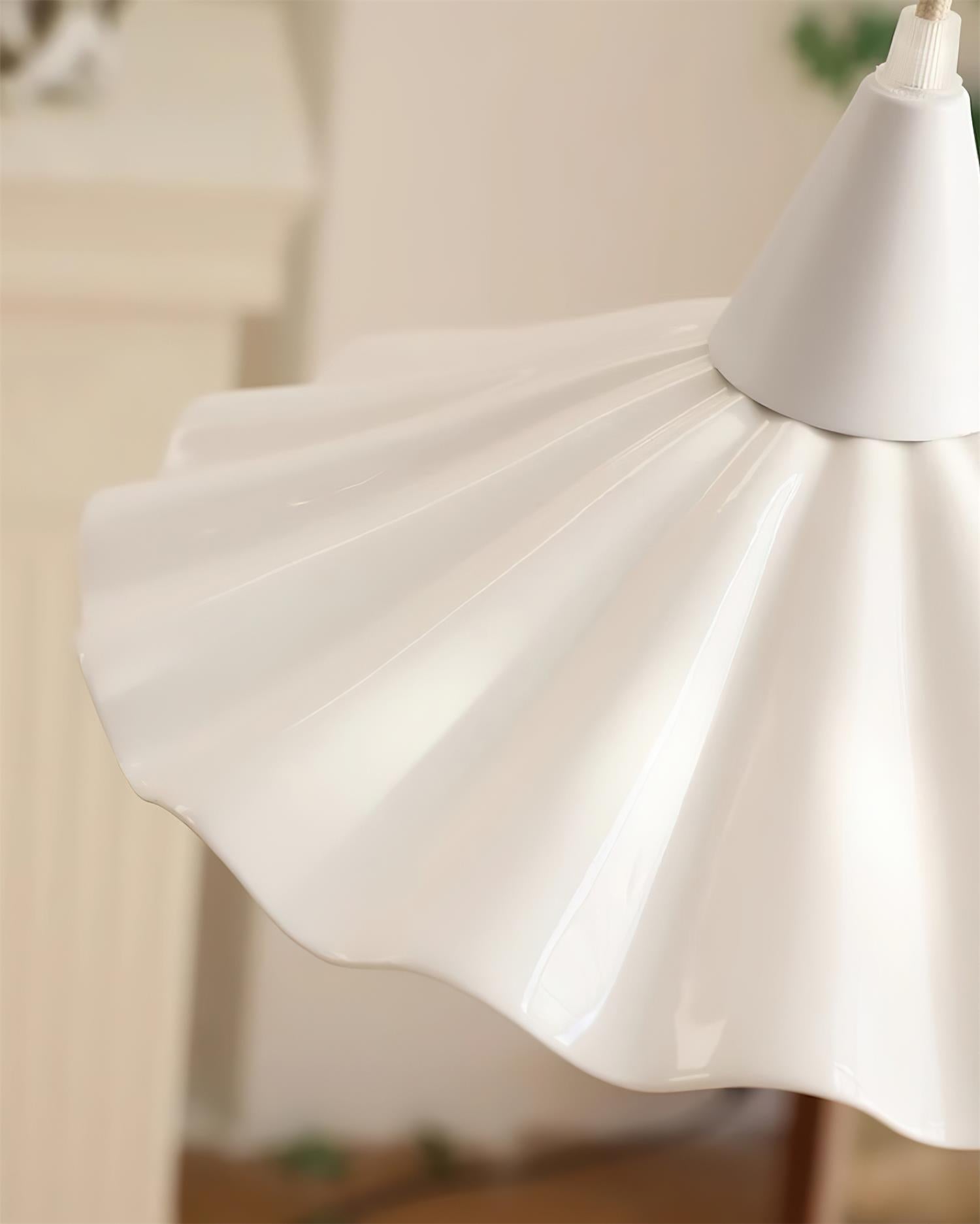 Rivora White Ceramic Pendant Light - Letslighting