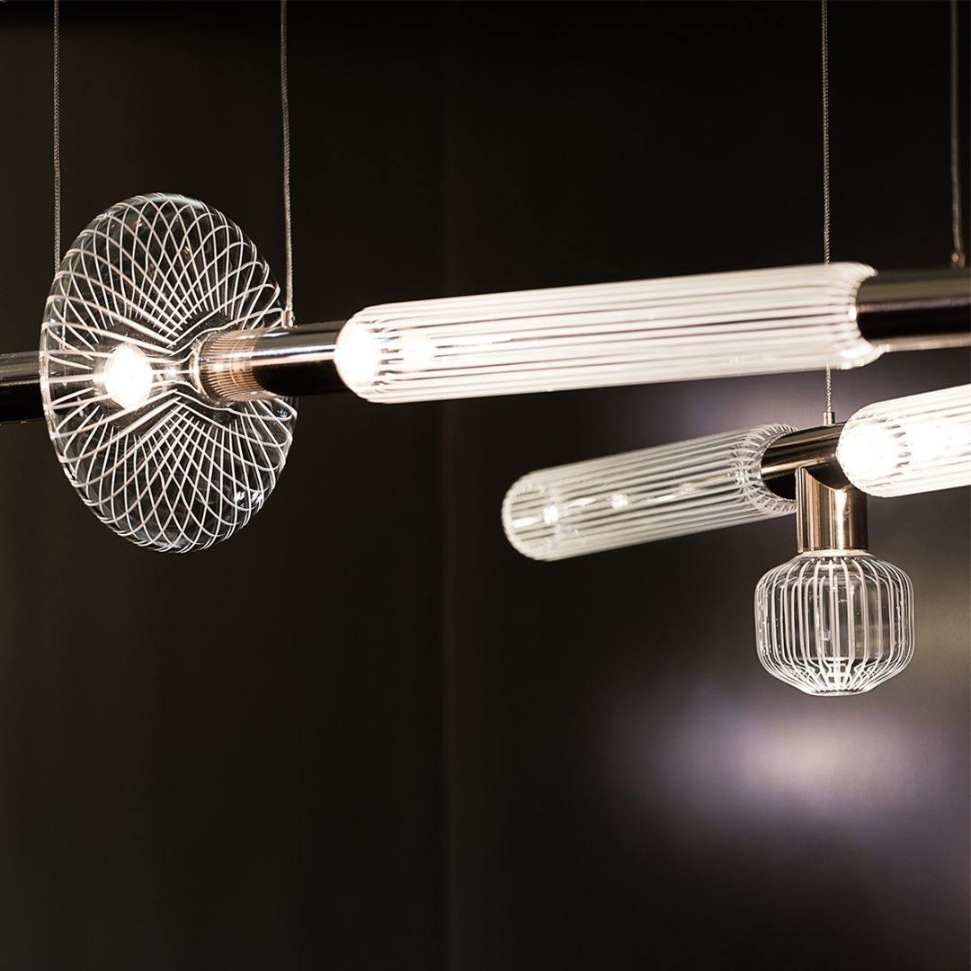 Solara Pendelleuchte Kristall Zylinder Cipher Modern-Letslighting