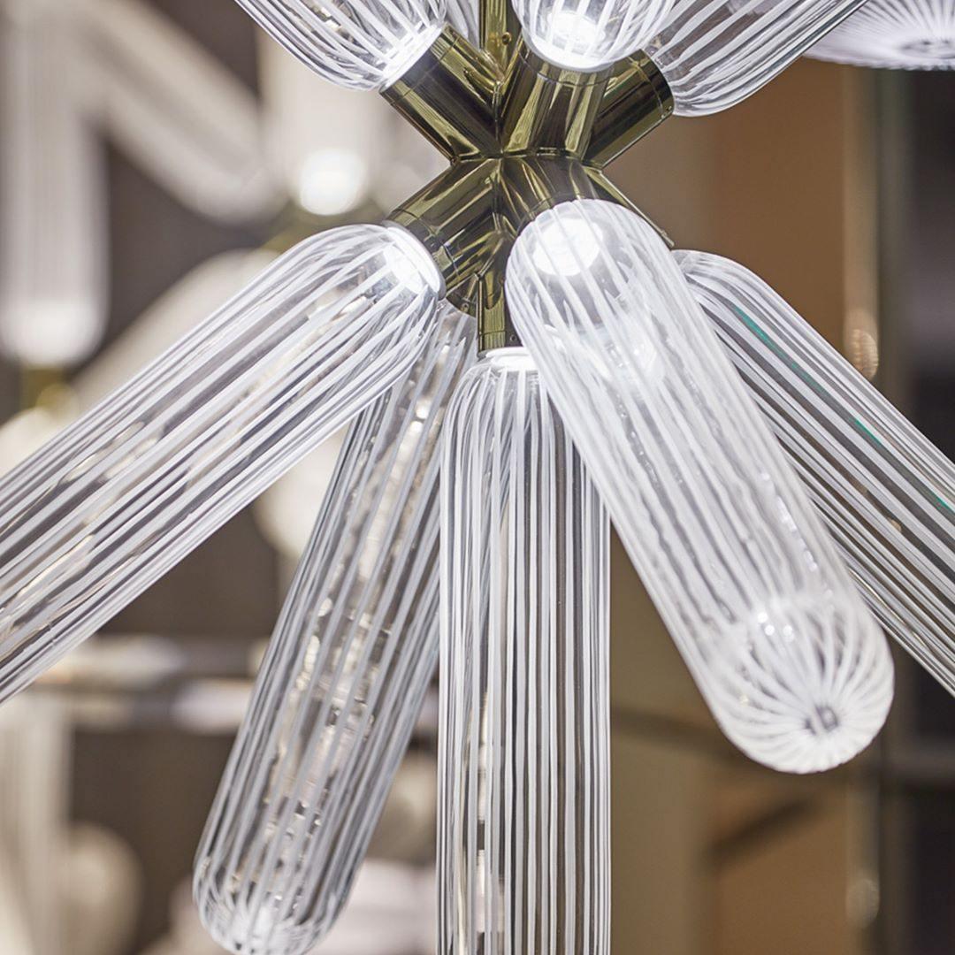 Solara Pendelleuchte Kristall Zylinder Cipher Modern-Letslighting