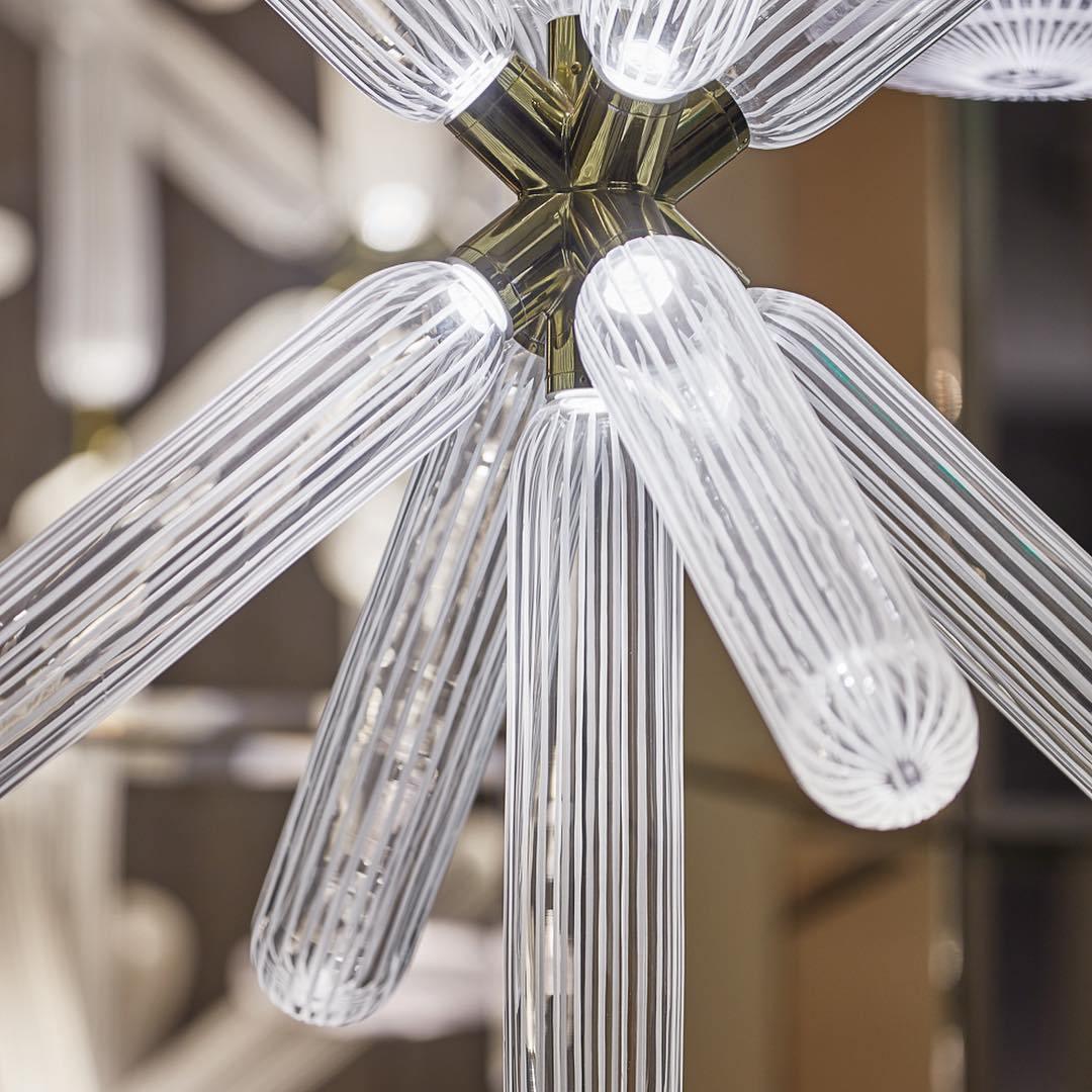 Solara Pendelleuchte Kristall Zylinder Cipher Modern-Letslighting
