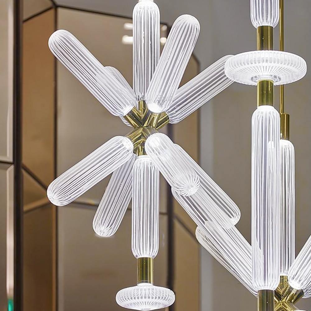 Solara Pendelleuchte Kristall Zylinder Cipher Modern-Letslighting