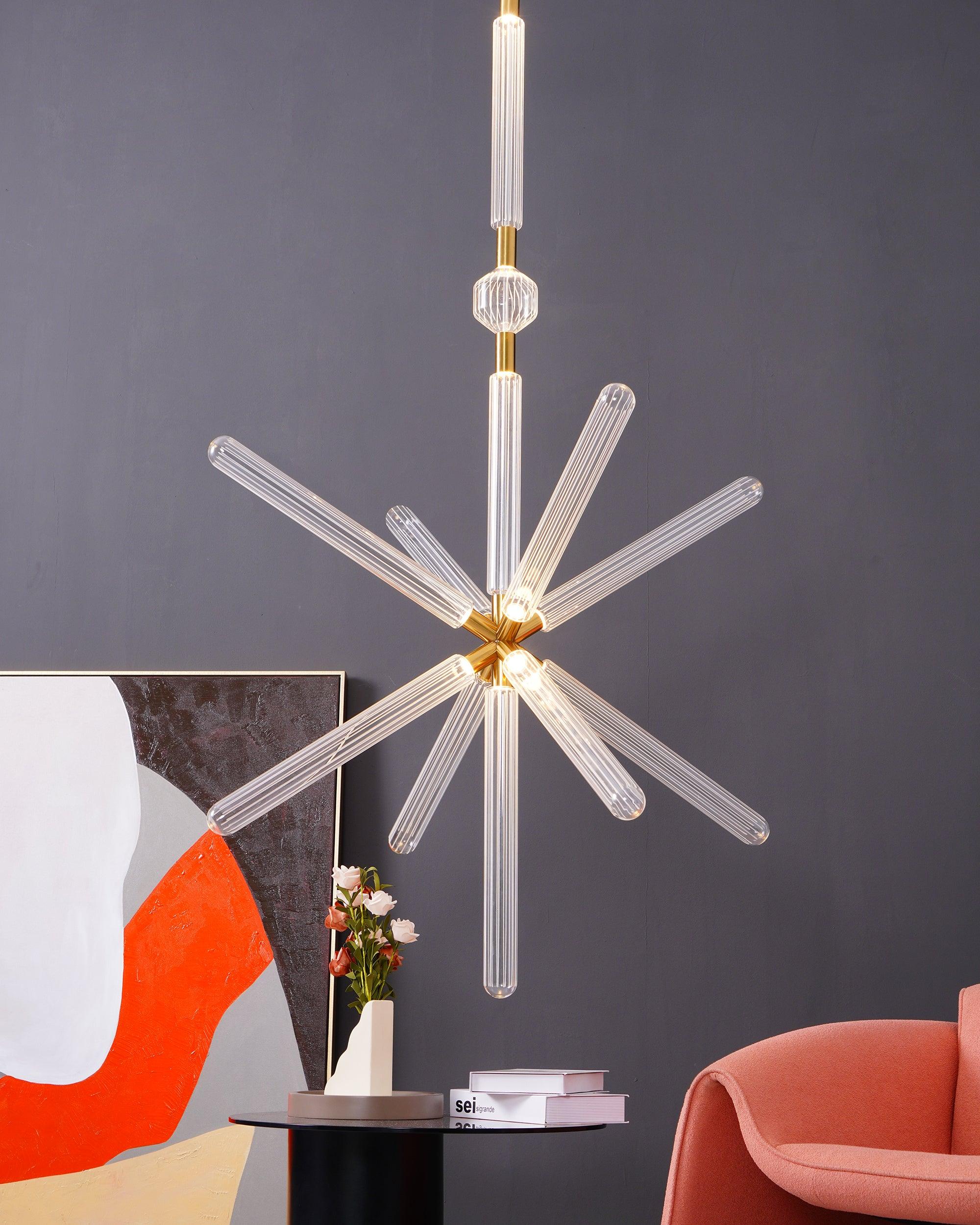 Solara Pendelleuchte Kristall Zylinder Cipher Modern-Letslighting