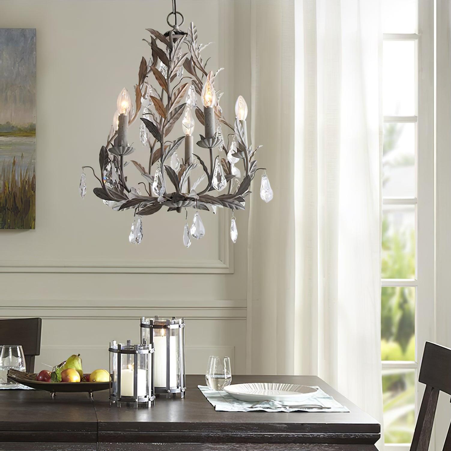 Sylvia Vintage Glas Kronleuchter-Letslighting