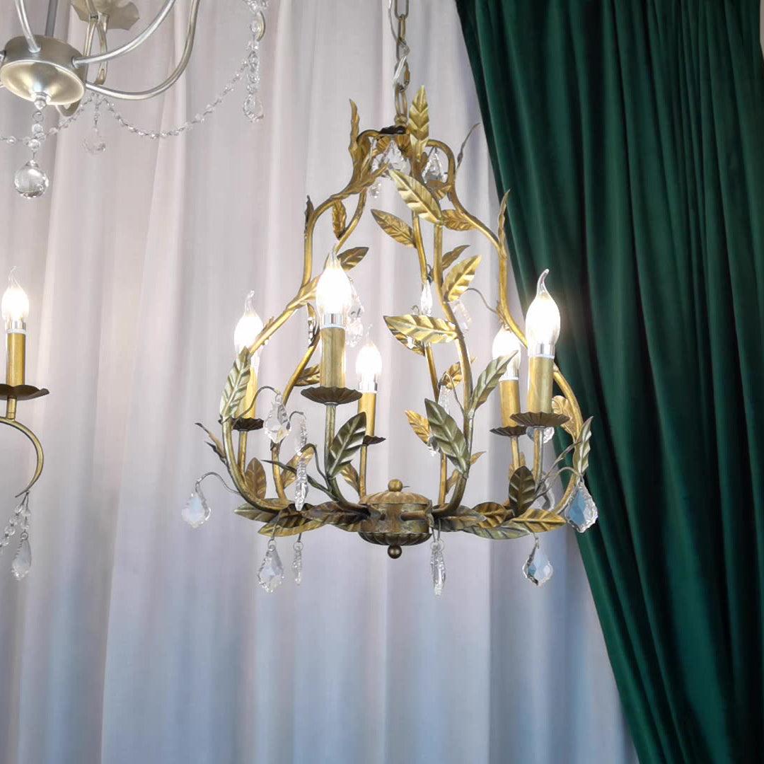 Sylvia Vintage Glas Kronleuchter-Letslighting