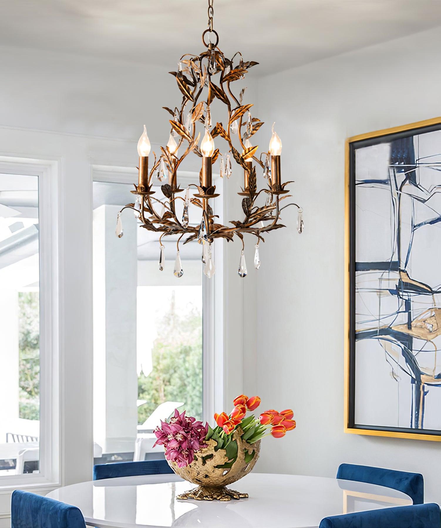 Sylvia Vintage Glas Kronleuchter-Letslighting
