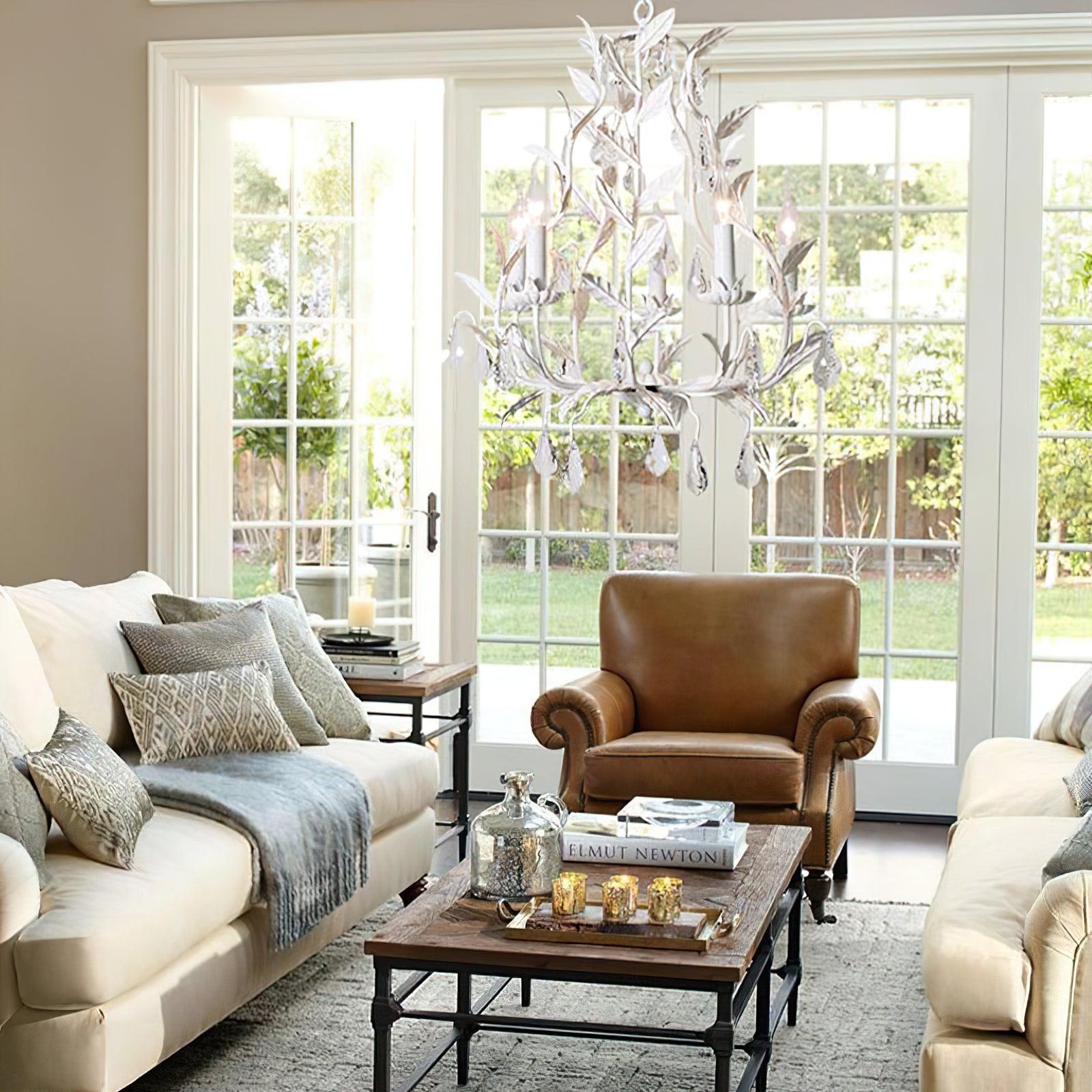 Sylvia Vintage Glas Kronleuchter-Letslighting