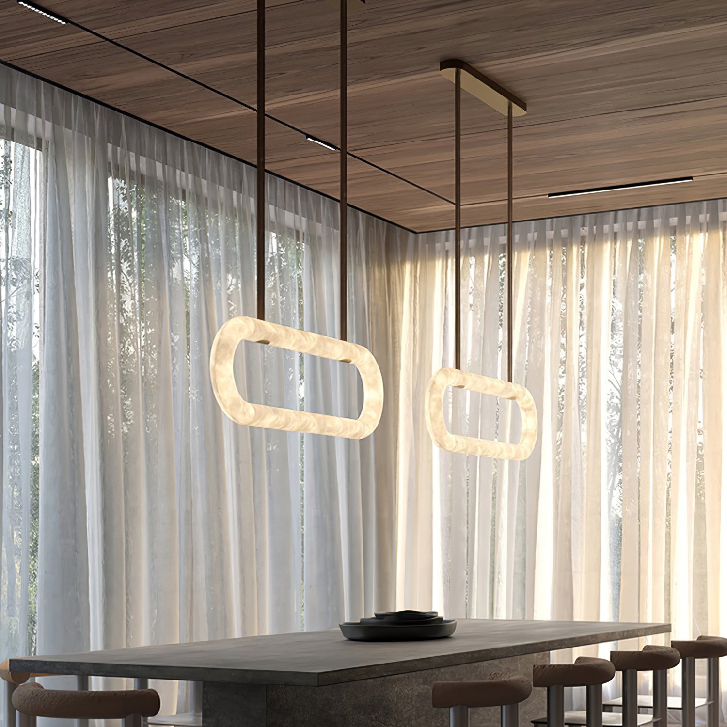 Nerina Alabaster Pendant Light - Neutralighting
