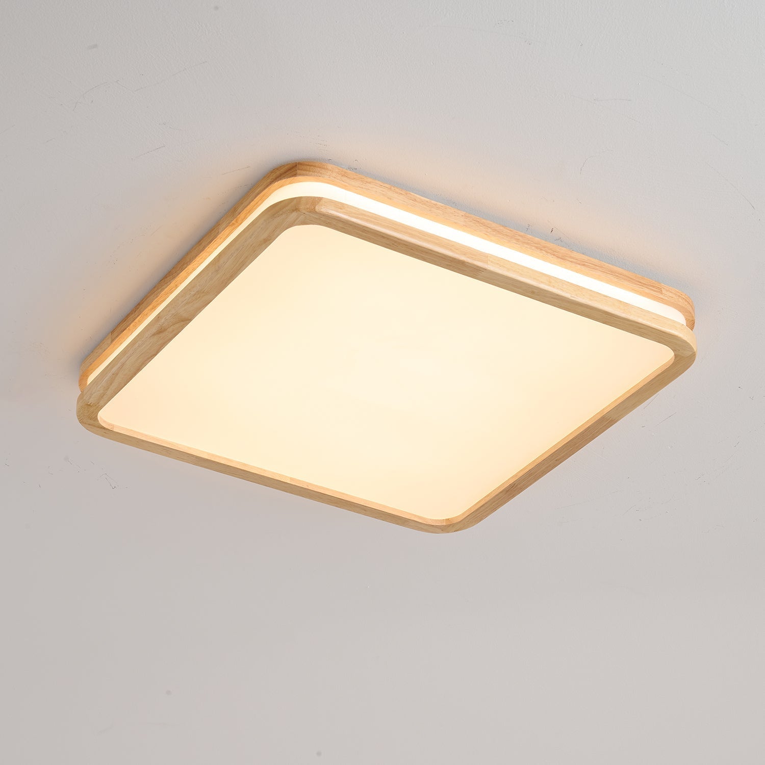 Nysilos Moderne minimalistische Deckenleuchte aus Holz-Letslighting