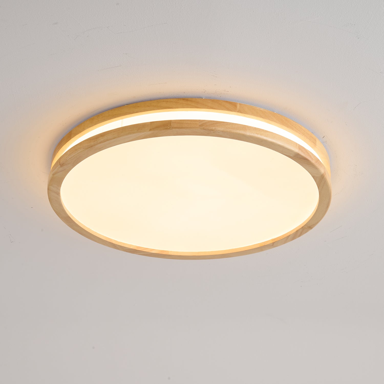 Nysilos Moderne minimalistische Deckenleuchte aus Holz-Letslighting