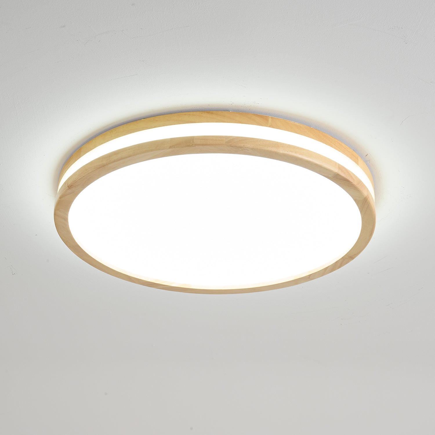 Nysilos Moderne minimalistische Deckenleuchte aus Holz-Letslighting