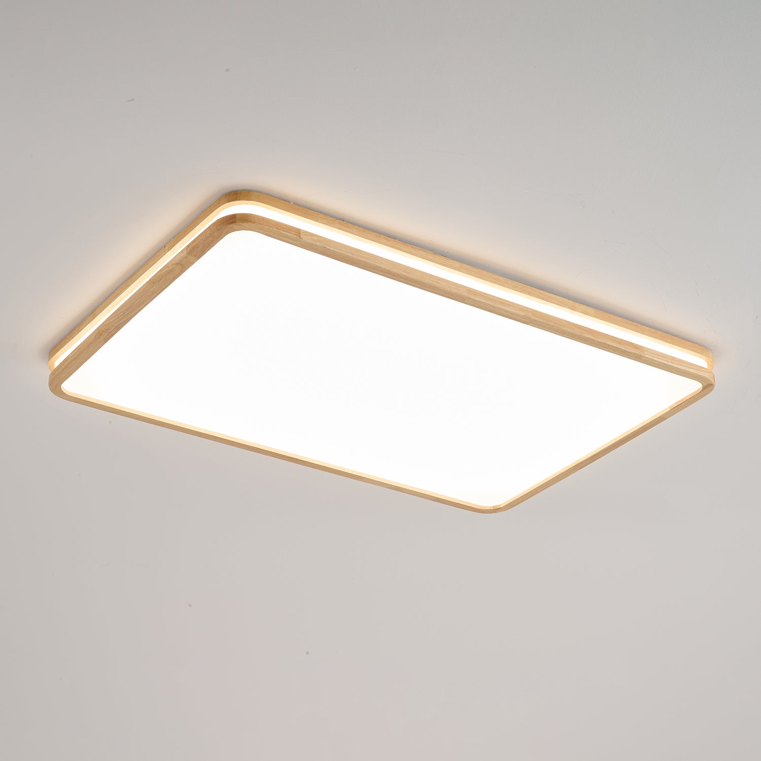 Nysilos Moderne minimalistische Deckenleuchte aus Holz-Letslighting