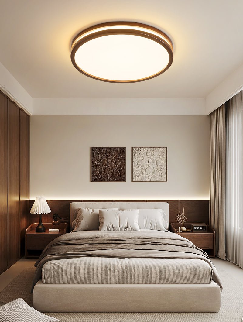Nysilos Moderne minimalistische Deckenleuchte aus Holz-Letslighting