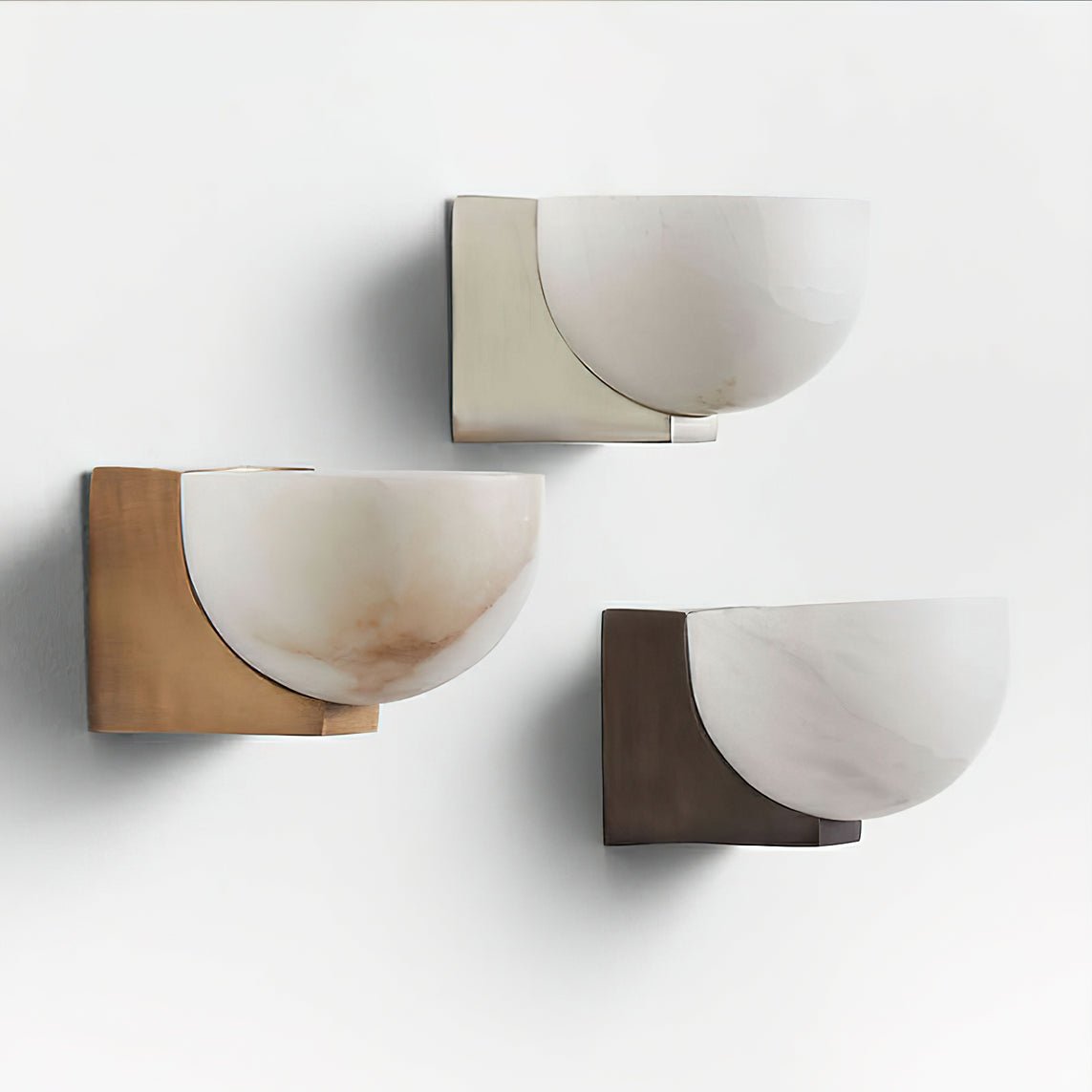 Corvina Bowl Alabaster Wall Light - Neutralighting