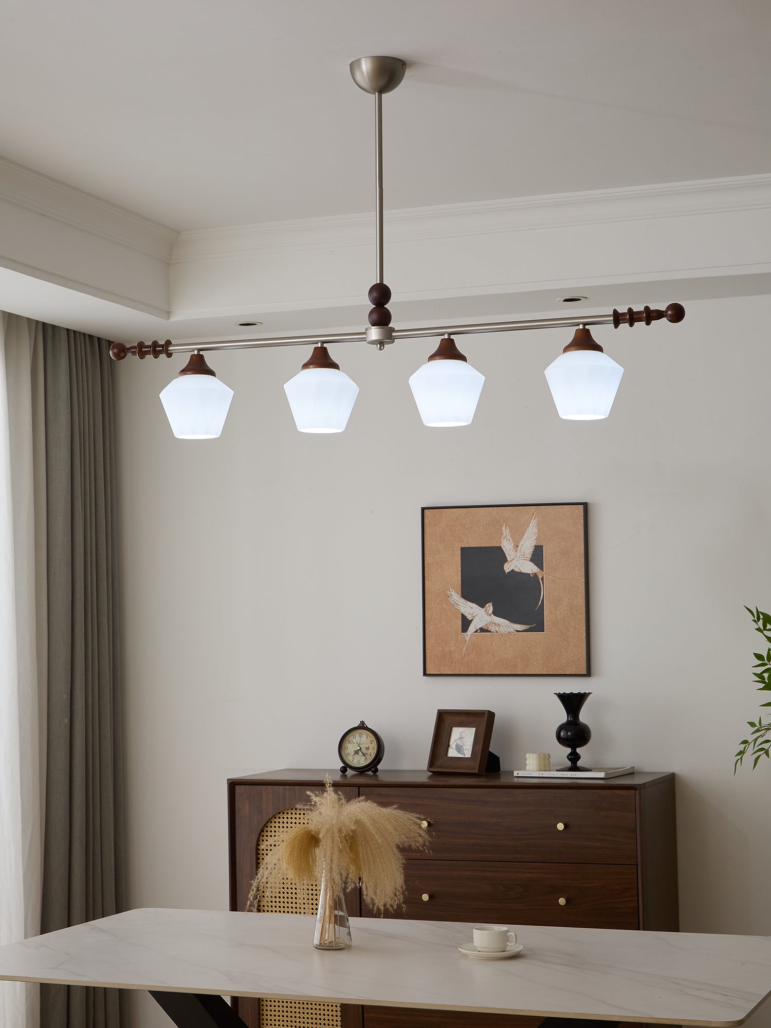 Vosole Traditioneller Eleganter Kronleuchter aus Vintage-Holz-Letslighting