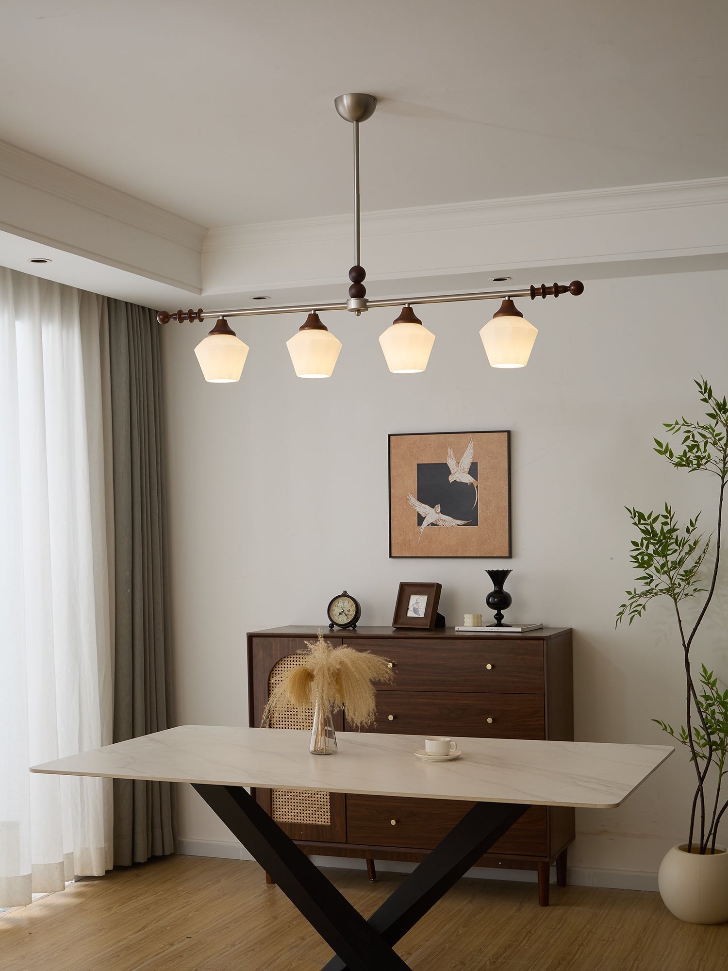 Vosole Traditioneller Eleganter Kronleuchter aus Vintage-Holz-Letslighting