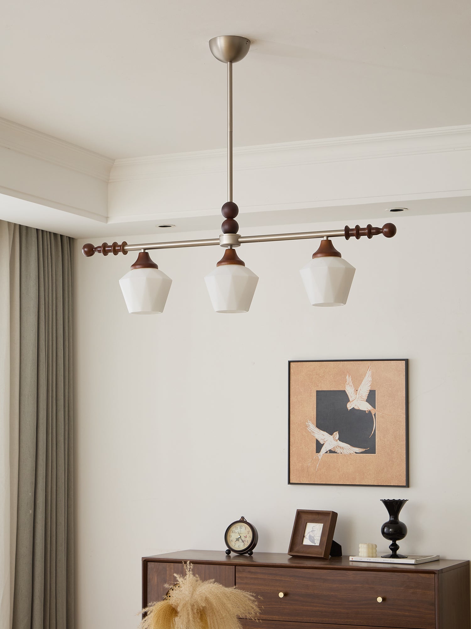Vosole Traditioneller Eleganter Kronleuchter aus Vintage-Holz-Letslighting