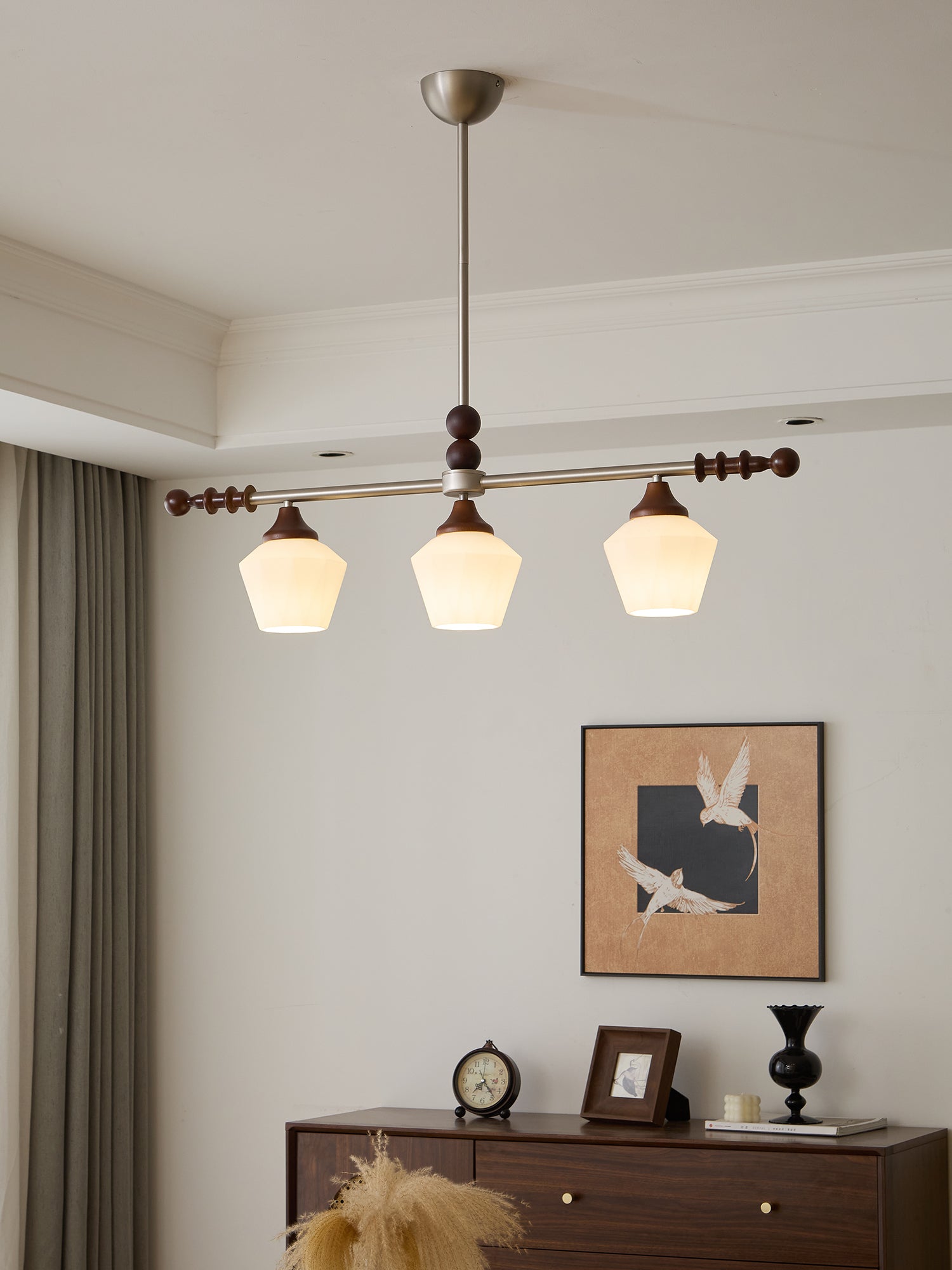 Vosole Traditioneller Eleganter Kronleuchter aus Vintage-Holz-Letslighting