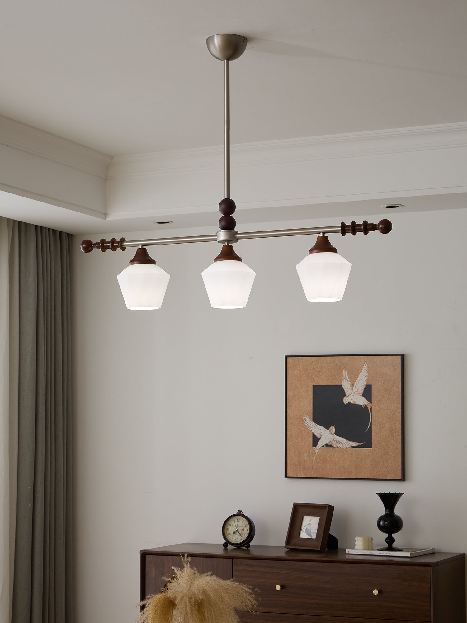 Vosole Traditioneller Eleganter Kronleuchter aus Vintage-Holz-Letslighting