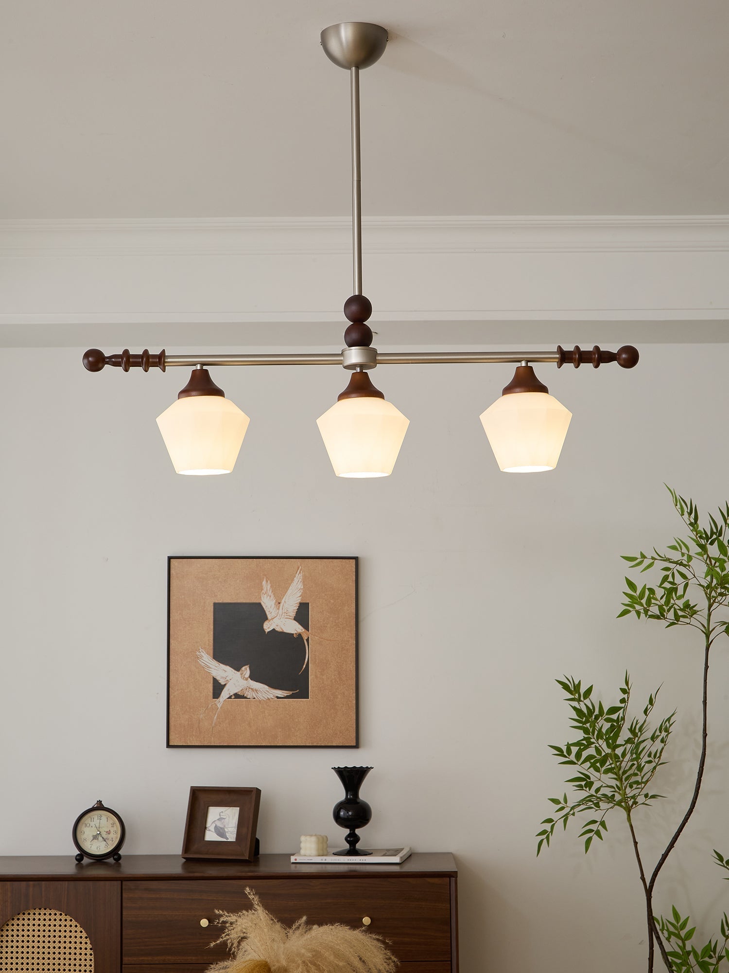 Vosole Traditioneller Eleganter Kronleuchter aus Vintage-Holz-Letslighting