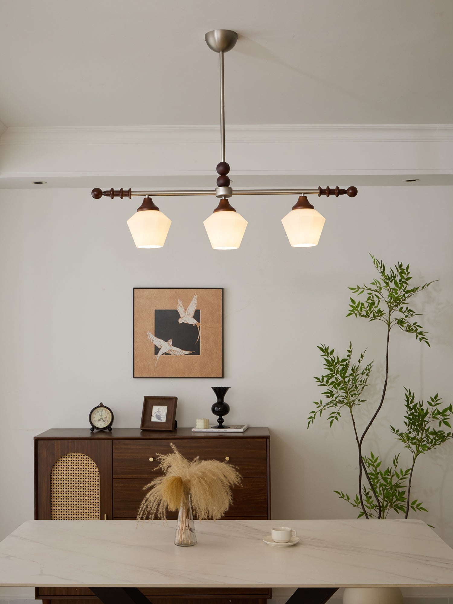 Vosole Traditioneller Eleganter Kronleuchter aus Vintage-Holz-Letslighting