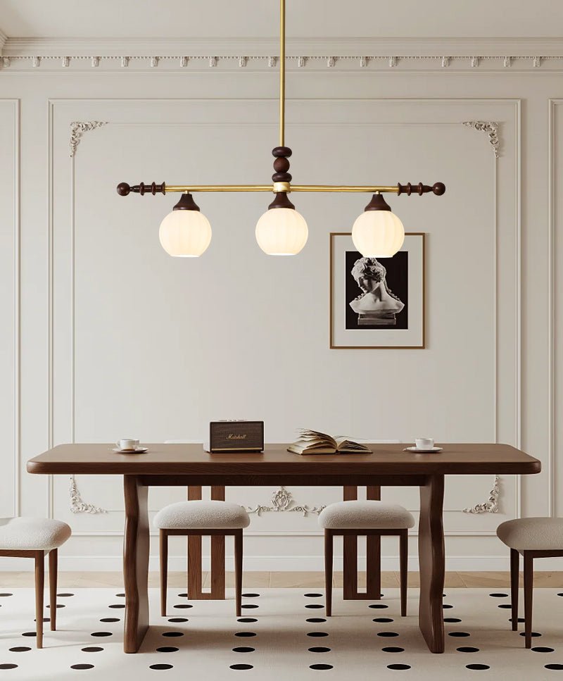 Vosole Traditioneller Eleganter Kronleuchter aus Vintage-Holz-Letslighting