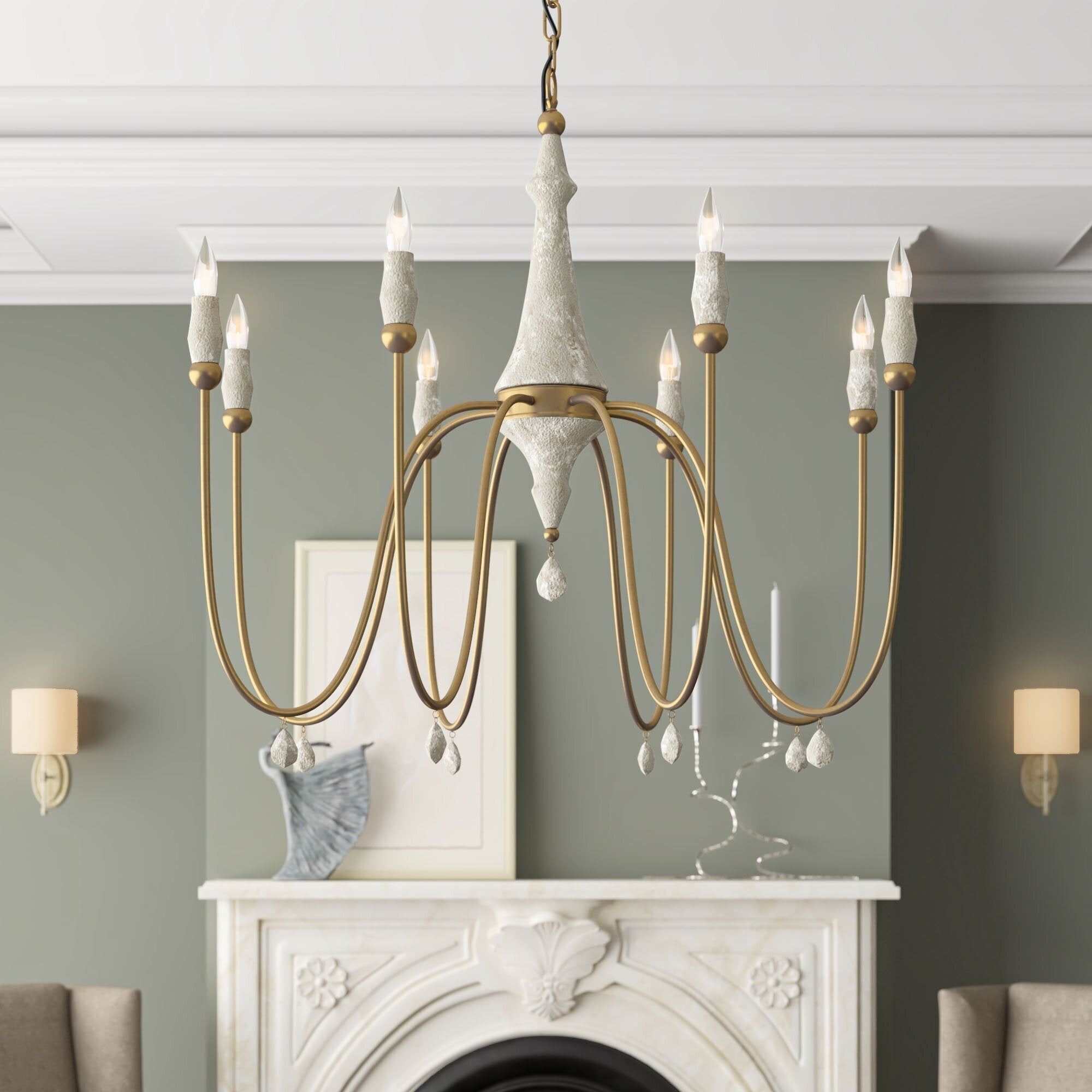 Arcad Vintage Industrial Wooden Chandelier-Letslighting
