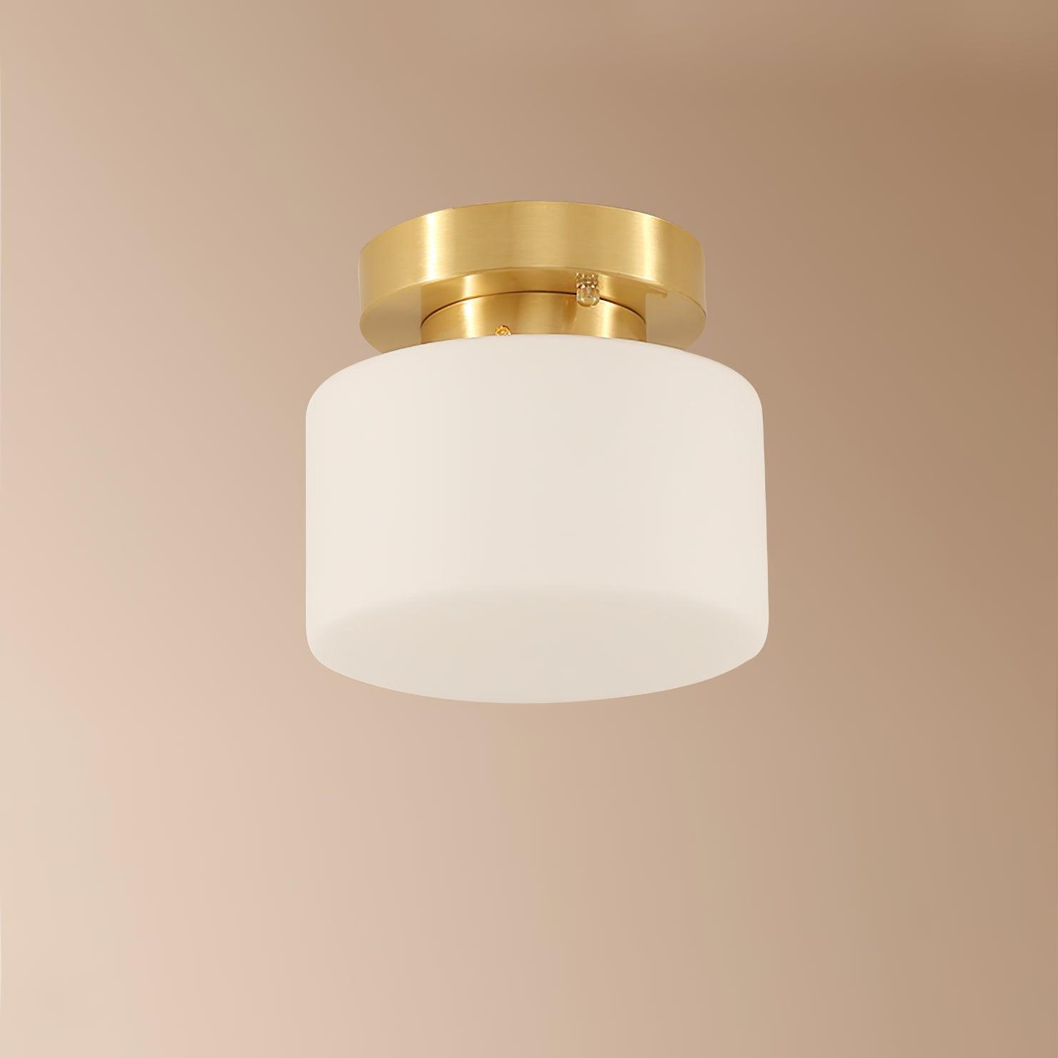Elsilisra Nordisch Kunst Messing Glas Einbau Deckenleuchte-Letslighting