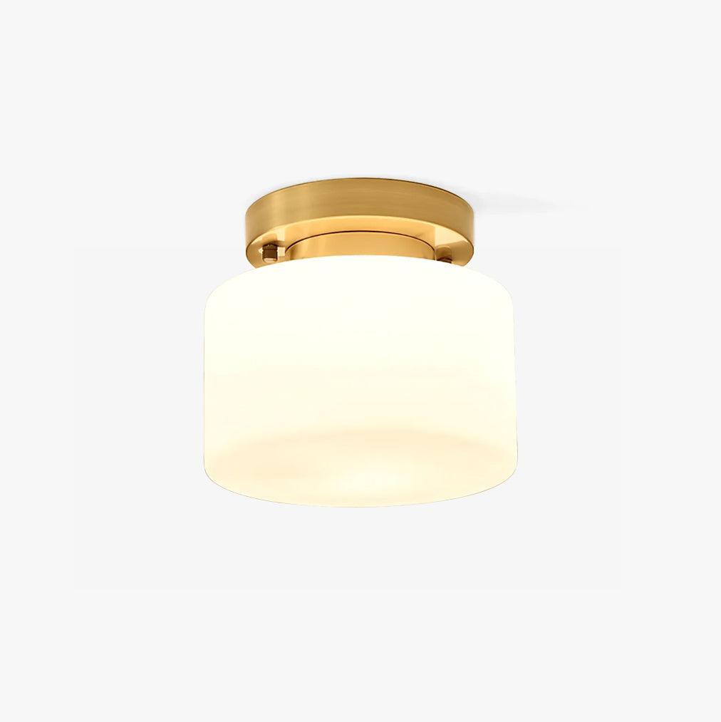 Elsilisra Nordisch Kunst Messing Glas Einbau Deckenleuchte-Letslighting