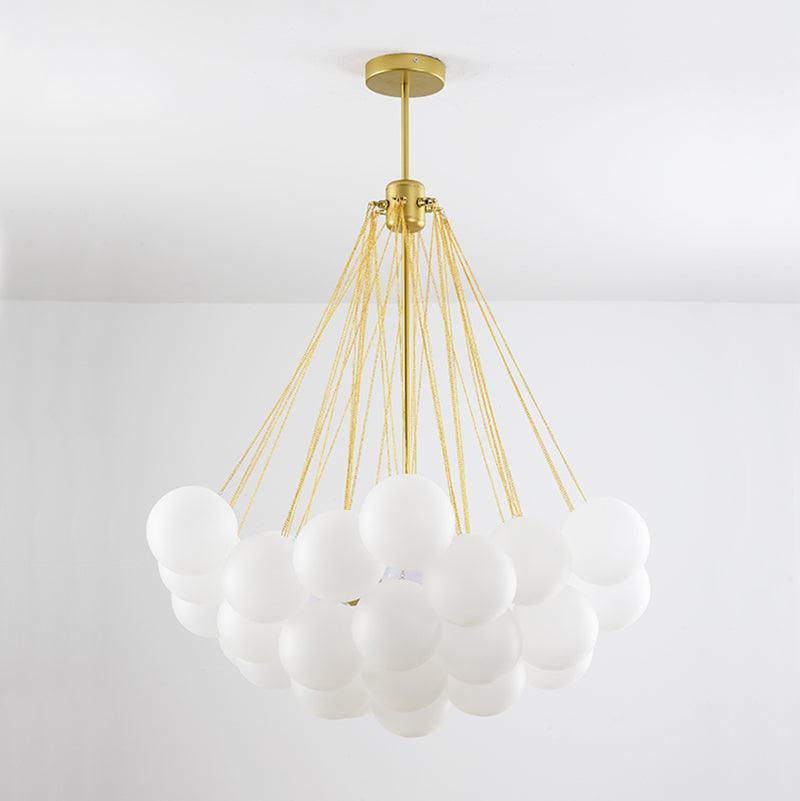 Lustra Kronleuchter Bubble Milchglas-Letslighting