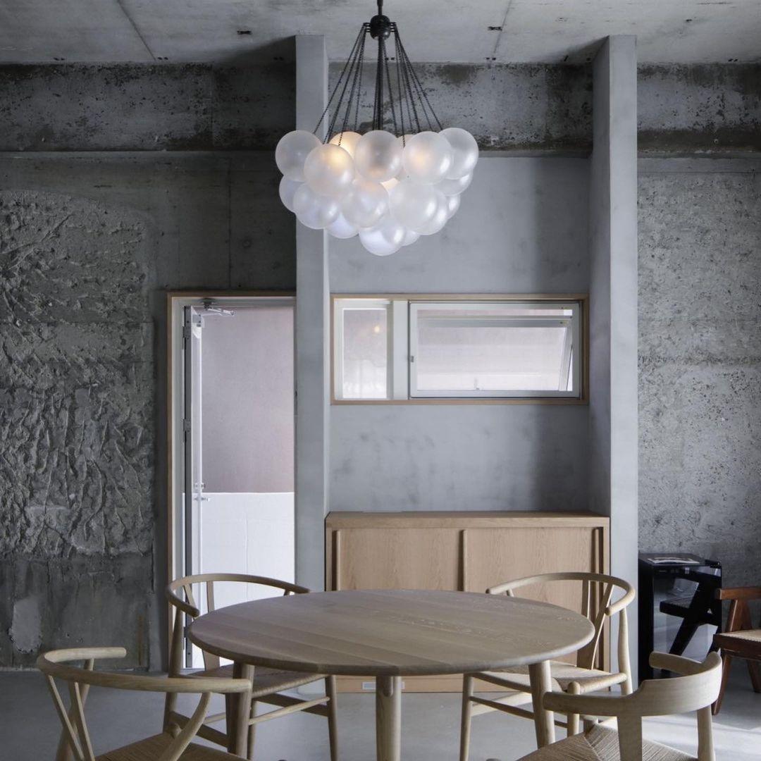 Lustra Kronleuchter Bubble Milchglas-Letslighting