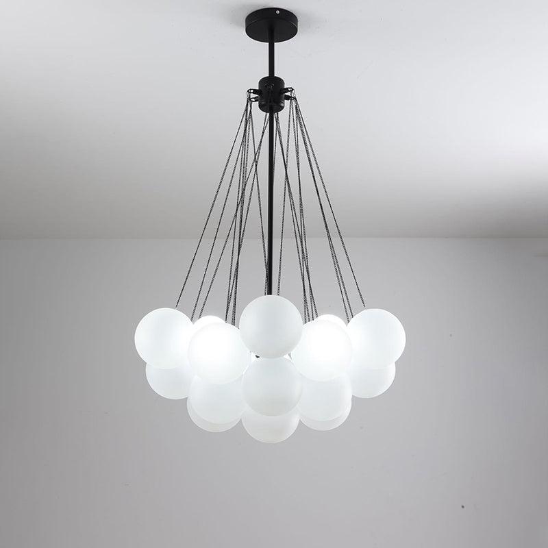 Lustra Kronleuchter Bubble Milchglas-Letslighting