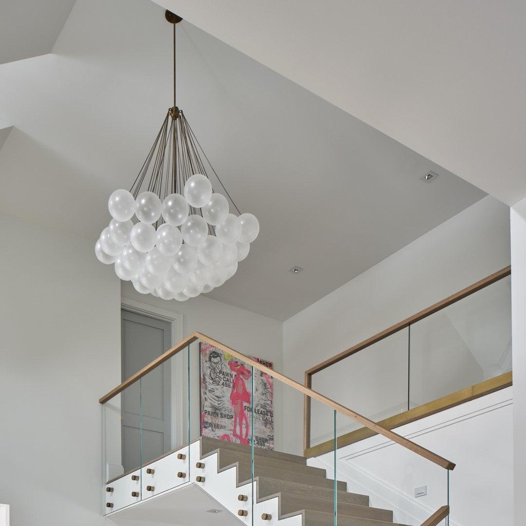 Lustra Kronleuchter Bubble Milchglas-Letslighting