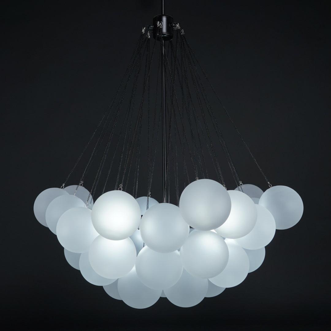 Lustra Kronleuchter Bubble Milchglas-Letslighting