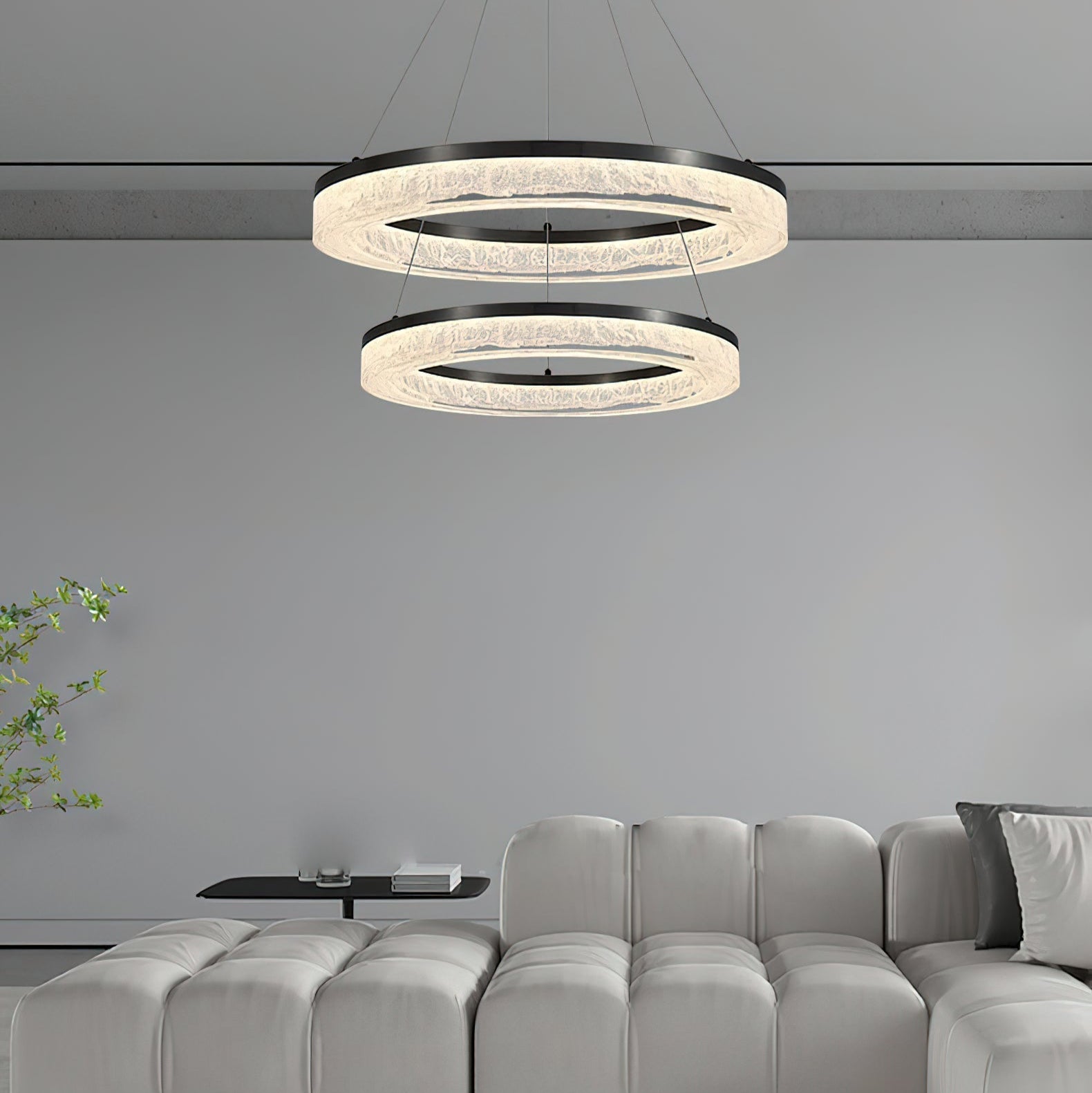 Idyll Harz Minimalistisch Rund LED Kronleuchter-Letslighting