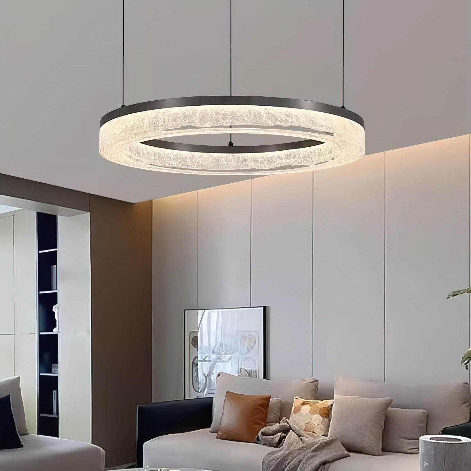 Idyll Harz Minimalistisch Rund LED Kronleuchter-Letslighting