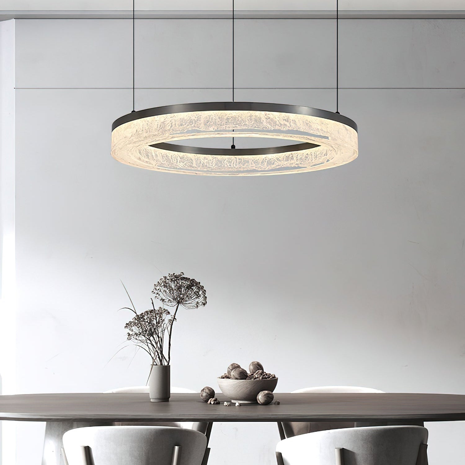 Idyll Harz Minimalistisch Rund LED Kronleuchter-Letslighting