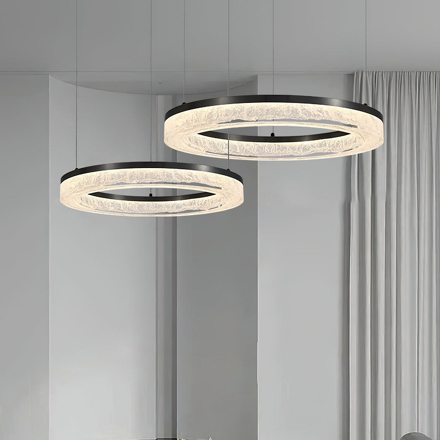 Idyll Harz Minimalistisch Rund LED Kronleuchter-Letslighting