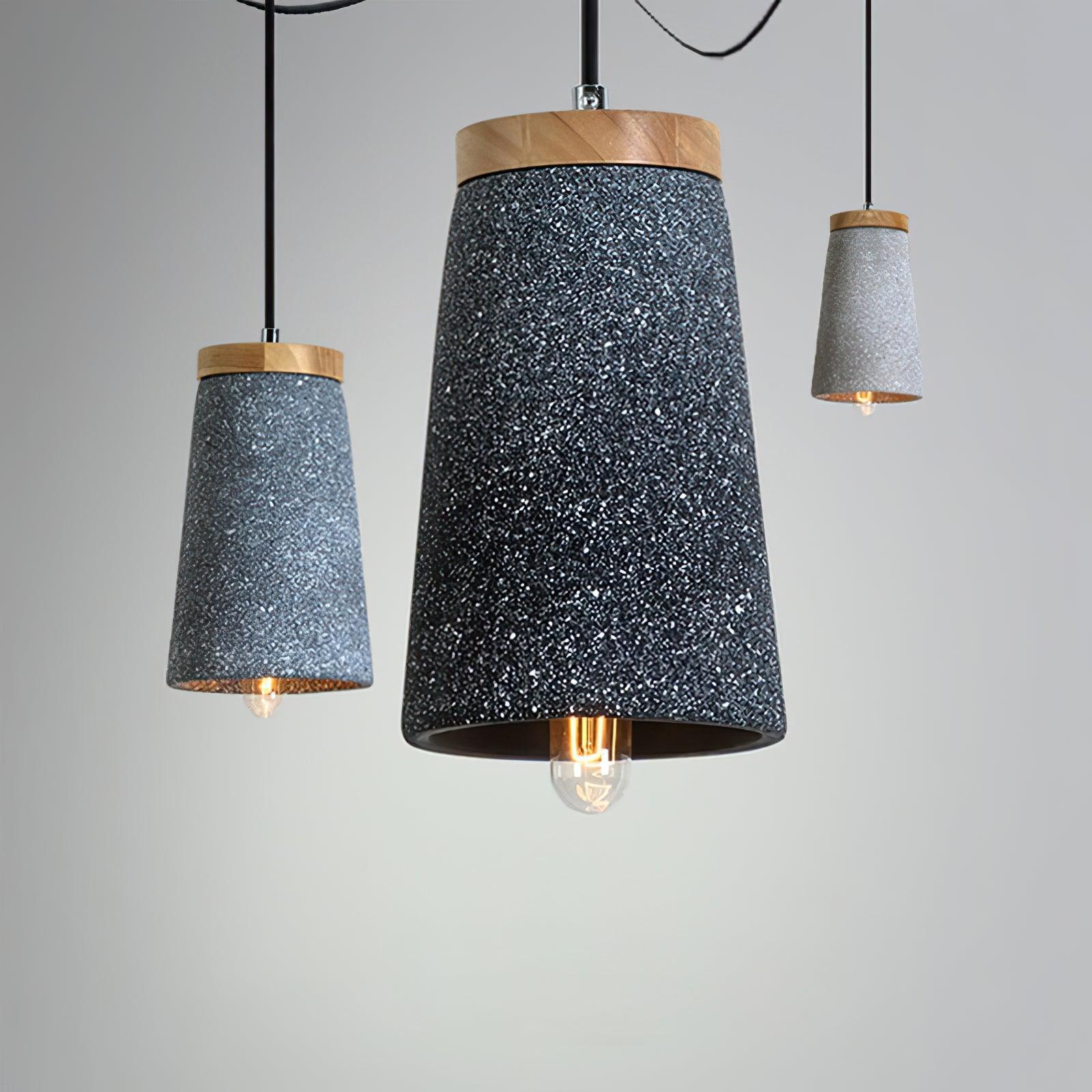 Althere Holz Zement Pendelleuchte Leuchte-Letslighting