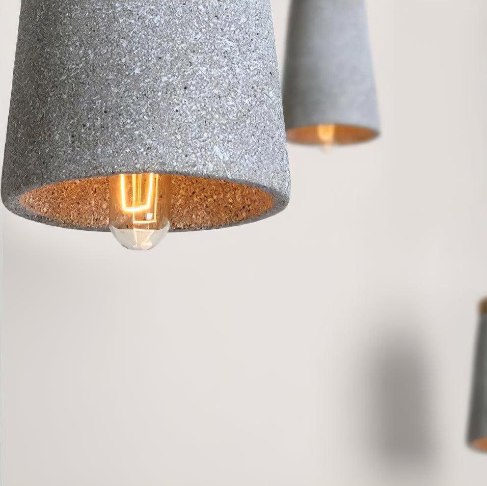 Althere Holz Zement Pendelleuchte Leuchte-Letslighting
