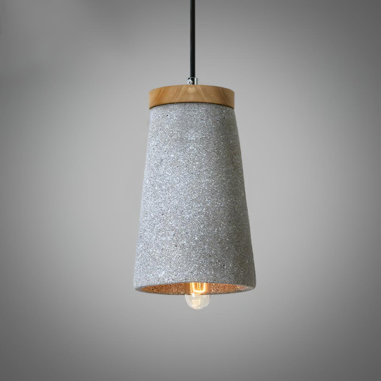 Althere Holz Zement Pendelleuchte Leuchte-Letslighting