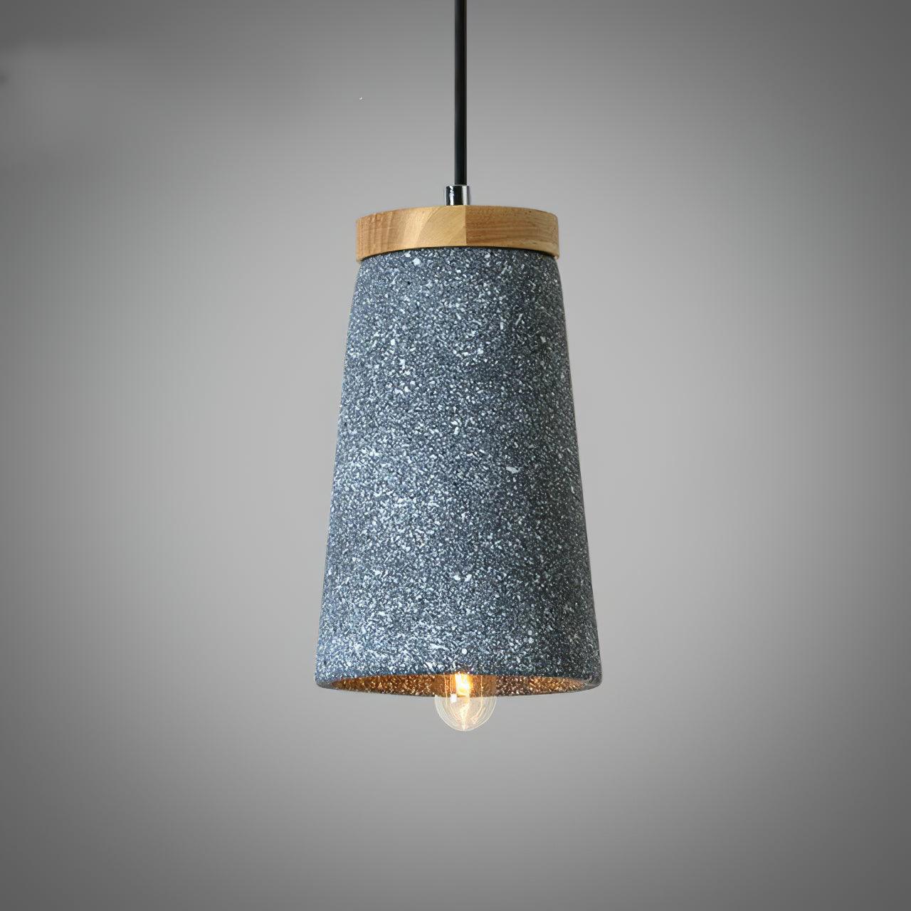 Althere Holz Zement Pendelleuchte Leuchte-Letslighting