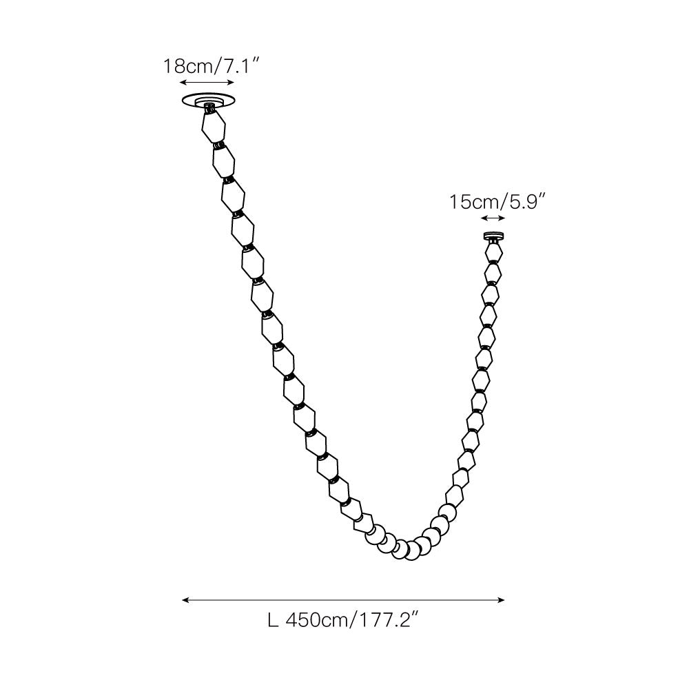 Karma Moderner Minimalistischer Glas-Kronleuchter-Letslighting