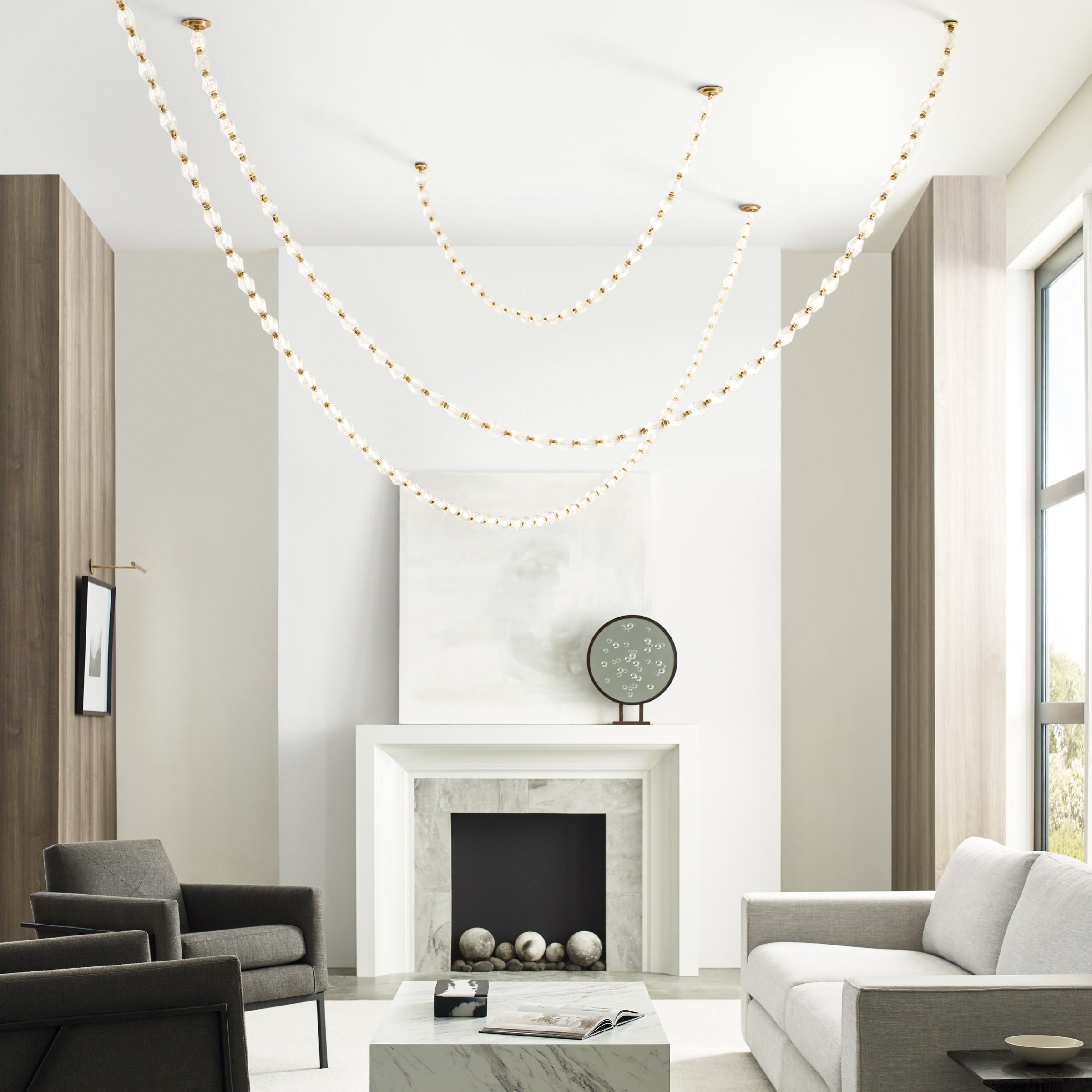 Karma Moderner Minimalistischer Glas-Kronleuchter-Letslighting