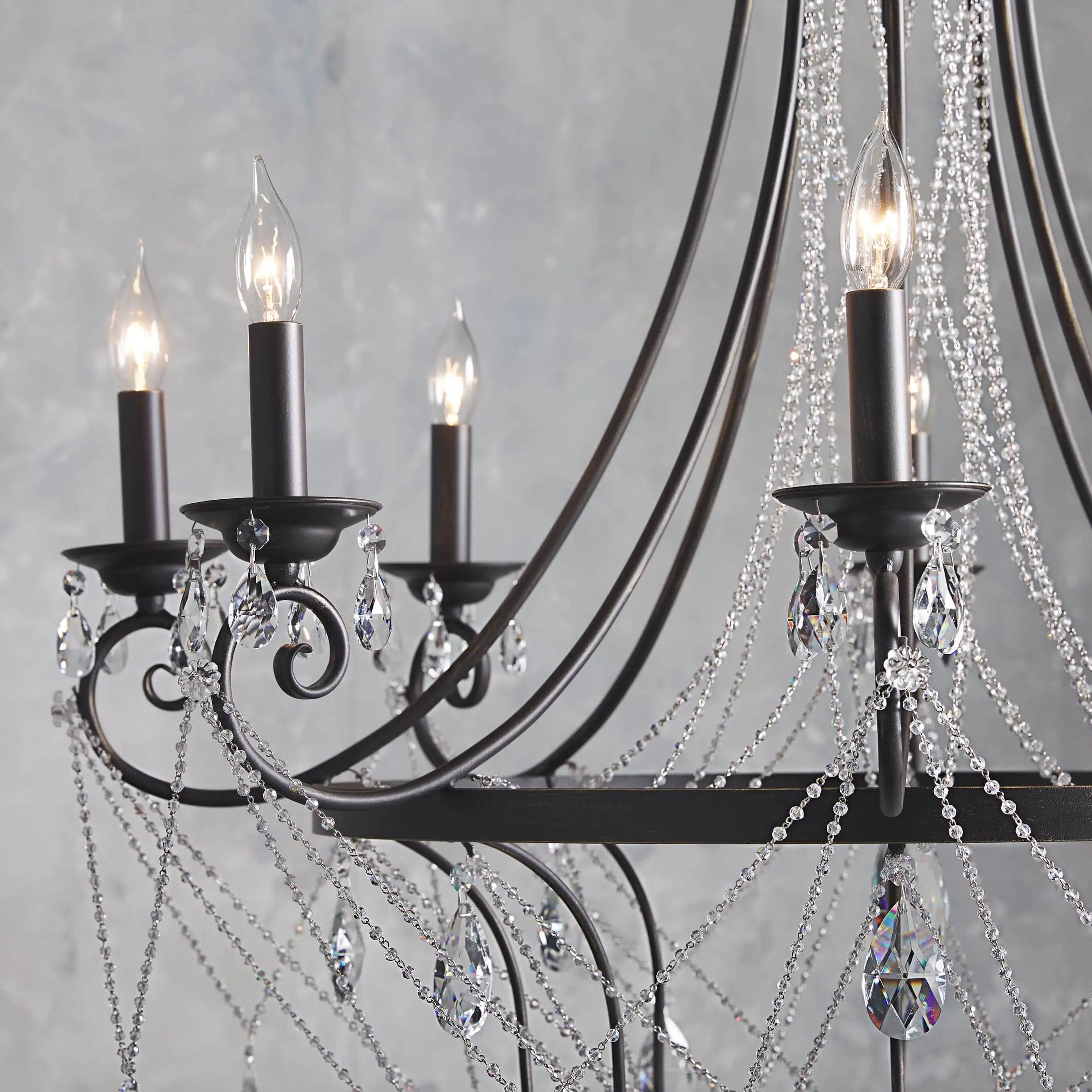 Luster Traditioneller industrieller Vintage-Kristallleuchter-Letslighting