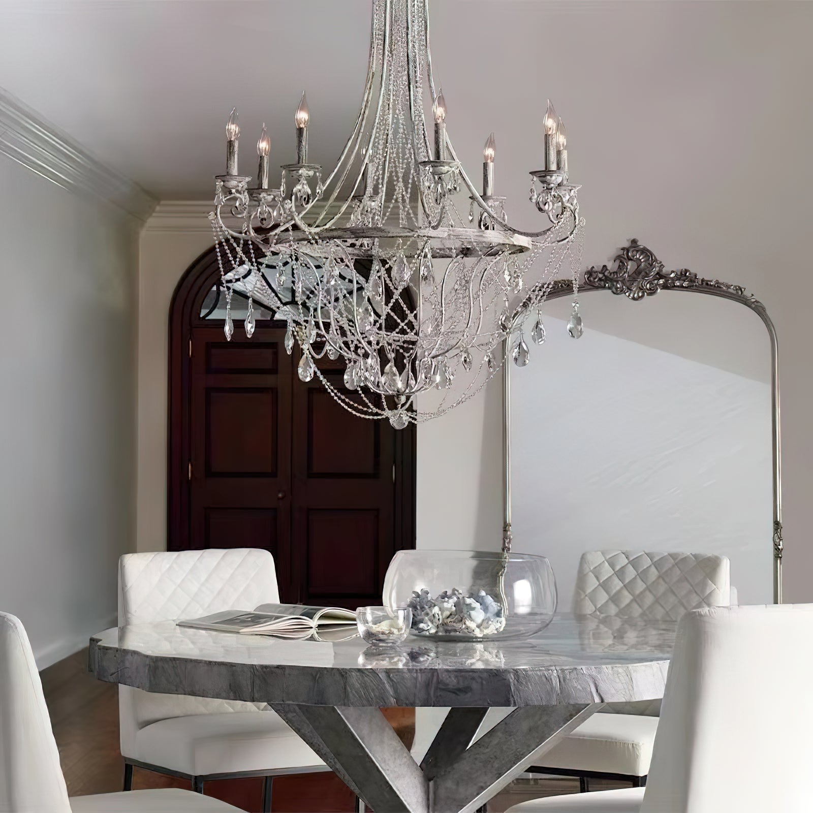 Luster Traditioneller industrieller Vintage-Kristallleuchter-Letslighting