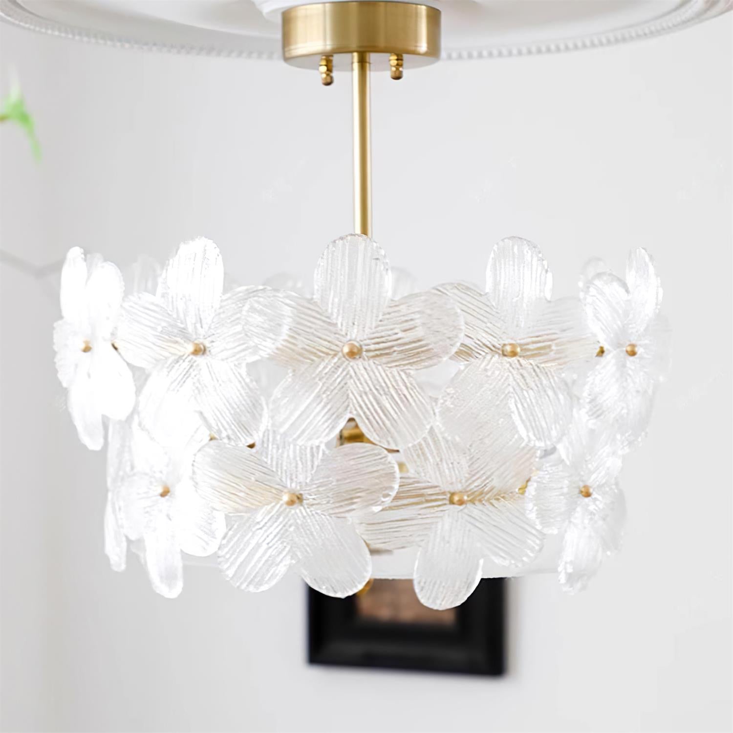 Fionel Glass Semi-Flush Mount Light - Letslighting