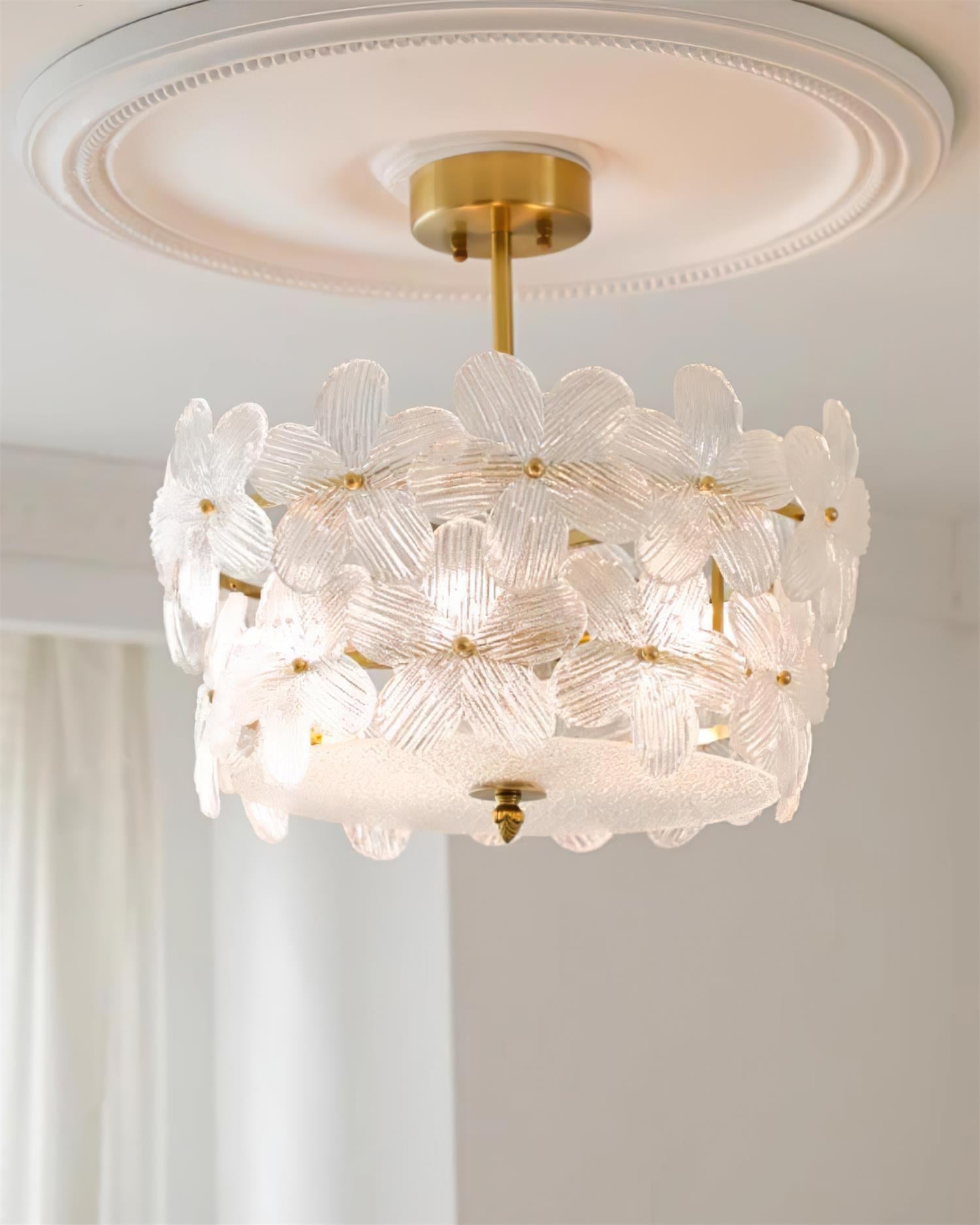 Fionel Glass Semi-Flush Mount Light - Letslighting