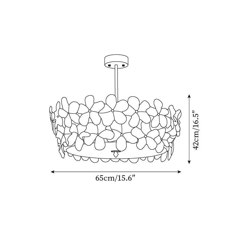 Fionel Glass Semi-Flush Mount Light - Letslighting