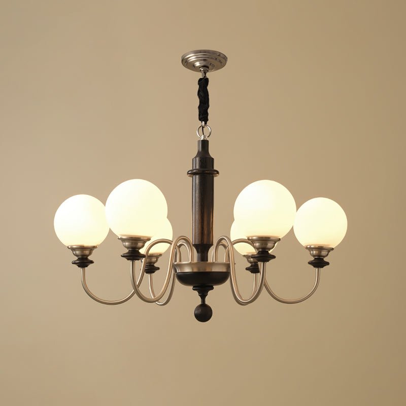 Nyvinia Vintage Kronleuchter aus Messing und Glas-Letslighting