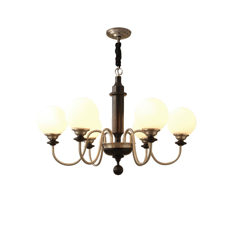 Nyvinia Vintage Kronleuchter aus Messing und Glas-Letslighting